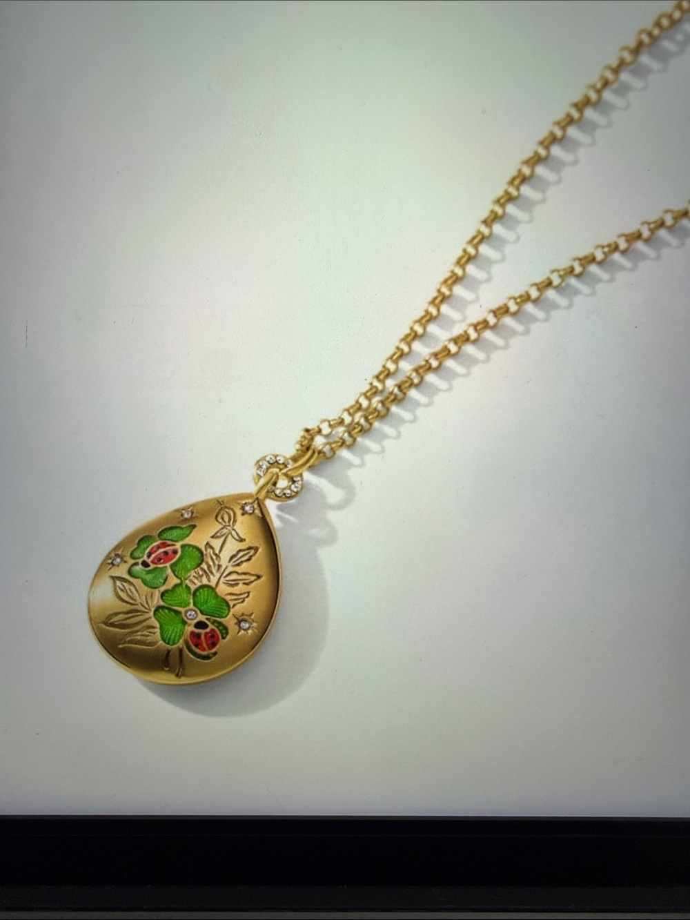 ♥️🆕💛 Brighton Garden’s Splendor Ladybug Necklace NWT